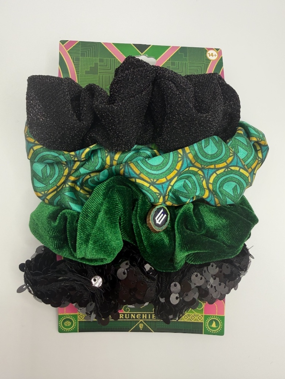 Wicked Set of Four Hair Scrunchies